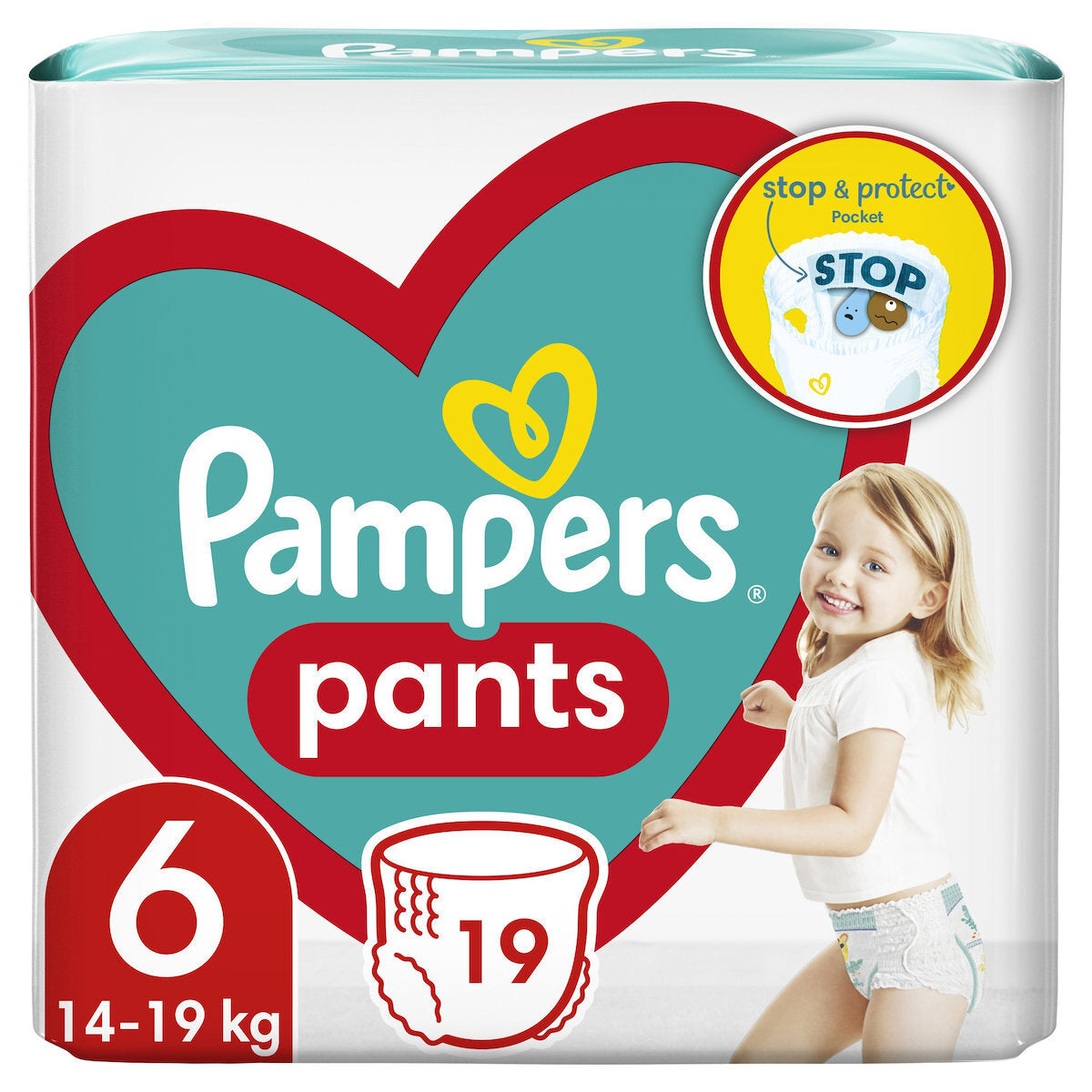 PAMPERS ΠΑΝΕΣ PANTS No6 14-19KG 19Τ 4τ (8006540067802)