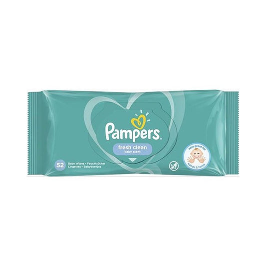 PAMPERS ΜΩΡΟΜΑΝΤΗΛΑ FRESH CLEAN 52Τ 12τ (8001841041360)