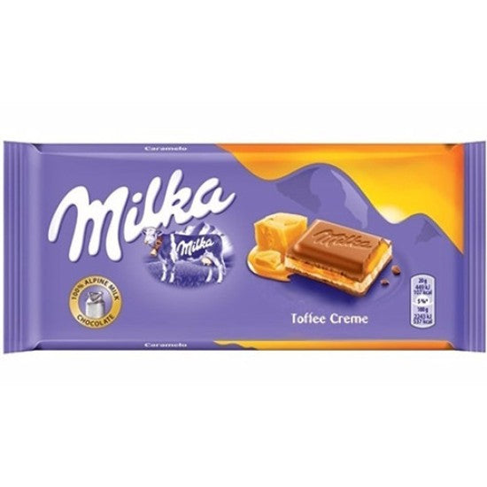 Σοκολάτα Γάλακτος Milka Toffee Caramel 100gr 23τ (7622201103040)
