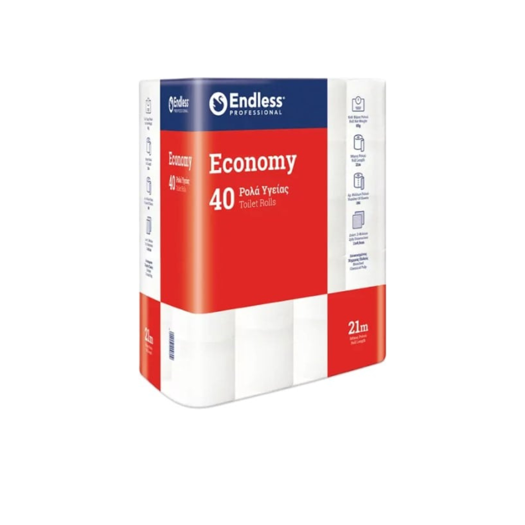 ENDLESS ΧΑΡΤΙ ΥΓΕΙΑΣ ECONOMY 2Φ 40*65ΓΡ 4τ (5202995009609)