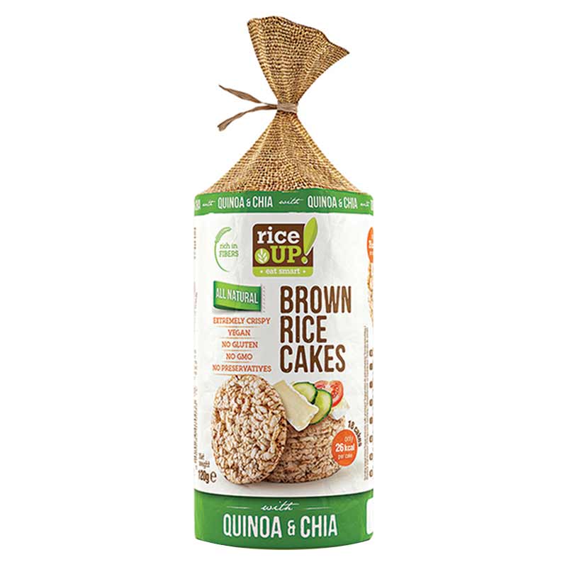 RICE UP ΡΥΖ/ΤΕΣ QUINOA & CHIA 120ΓΡ 12τ (3800233070033)