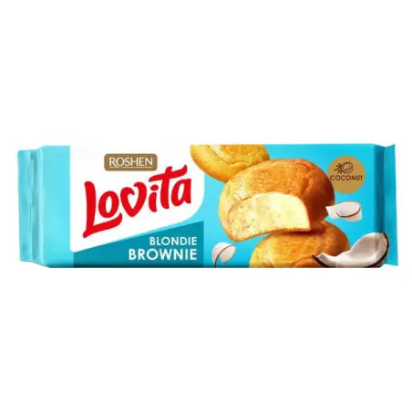 Roshen Μπισκότα Lovita Cookies Brownie Με Καρύδα 152gr (4823077646270)