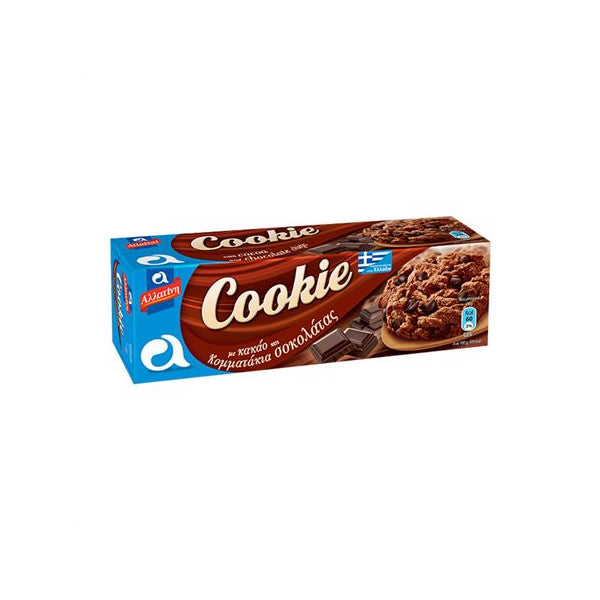 Allatini Cookies Cookies with cocoa & chocolate pieces 175gr 12t (1121012100)