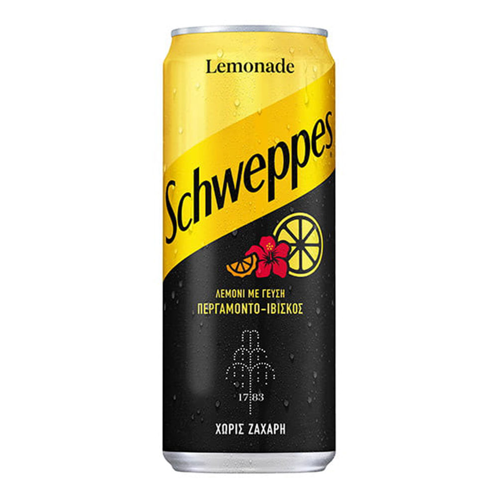 Schweppes Λεμονάδα Με Γεύση Περγαμόντο & Ιβίσκος 330ml (5449000272256)