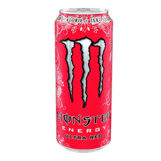 Monster Ultra Red Κουτί Energy Drink με Ανθρακικό Χωρίς Ζάχαρη 500ml 24τ (5060337501156)