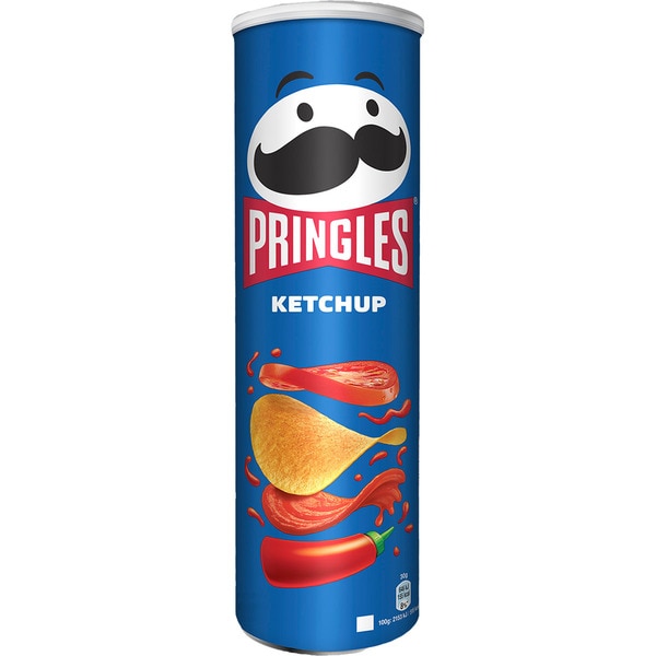 Pringles Chips with Ketchup Flavor 165gr 19t (5053990121922)