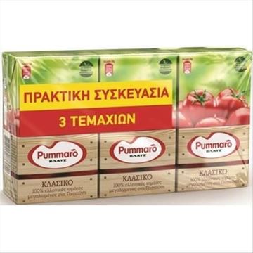 Pummaro Σάλτσα Μαγειρικής Τομάτα 250gr 3τεμ 16τ (5201034049101)