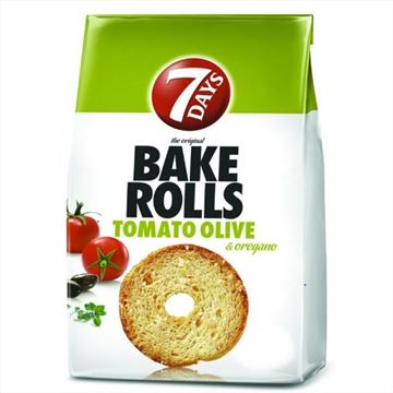 7days Crackers Bake Rolls with Tomato-Olive 80gr 12t (5201360639571)