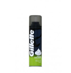 Gillette Lemon Lime Shaving Foam for Sensitive Skin 200ml 6t (7702018980949)