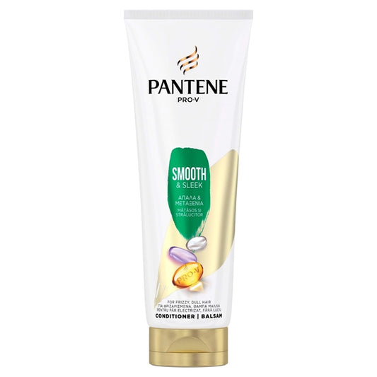 Pantene Smooth &amp; Silk Moisturizing Conditioner for All Hair Types 220ml (8006540597361)