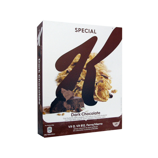 Kellogs Νιφάδες Βρώμης με Μαύρη Σοκολάτα 290gr 12τ (5053827168861)