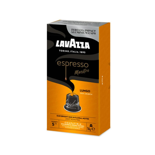 Lavazza Κάψουλες Espresso Maestro Lungo Συμβατές με Μηχανή Nespresso 10caps 10τ (8000070053588)
