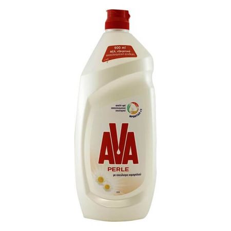 AVA 900ml Perle Υγρό Πιάτων με Άρωμα Εκχύλισμα Χαμομηλιού 12τ (5201314083276)