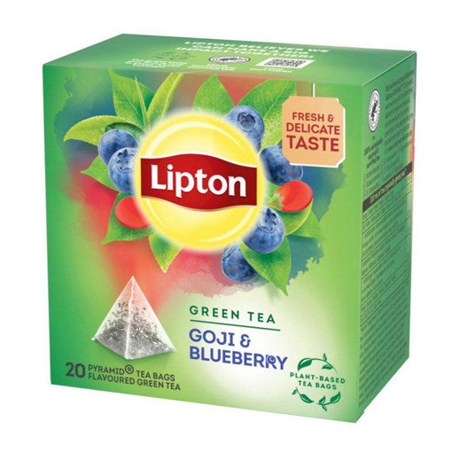 Lipton Green Tea Goji Berry &amp; Blueberry 20 Packs 36t (8710908912276)