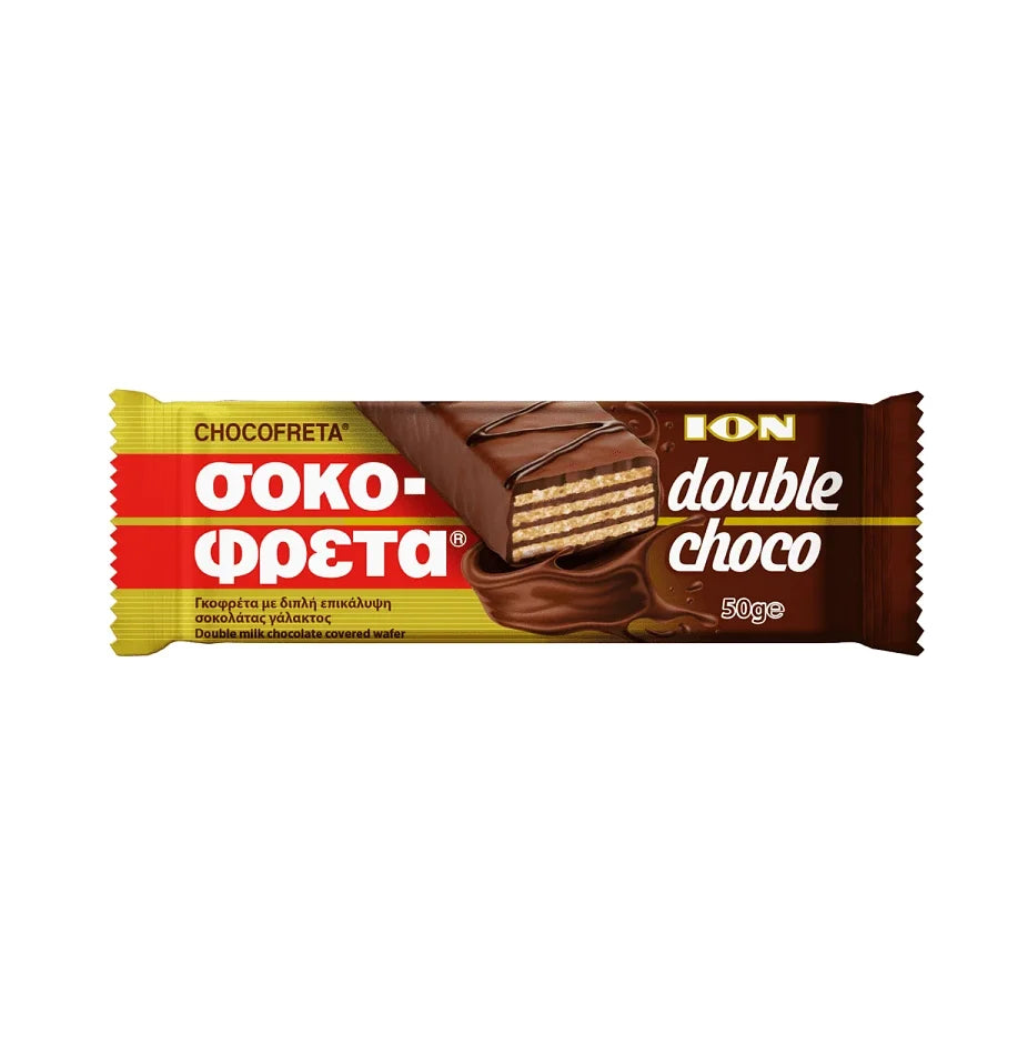 ΣΟΚ. ION ΣΟΚΟΦΡΕΤΑ BOUBLE CHOCO 50ΓΡ (5201127080240)