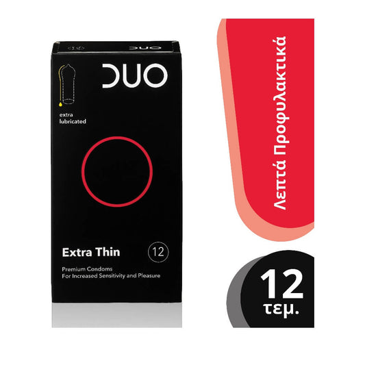 Duo Προφυλακτικά 12τμχ Extra Thin 144τ (4005800136078)