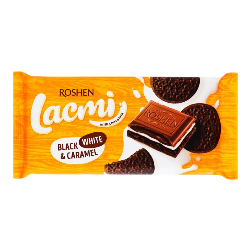 Σοκολάτα Roshen Lacmi Με Γέμιση Καραμέλα & Μπισκότο 100gr 18τ (4823077633218)