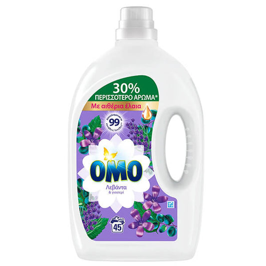 Omo Liquid Laundry Detergent Lavender 45 Measures 4t (8720181427398)