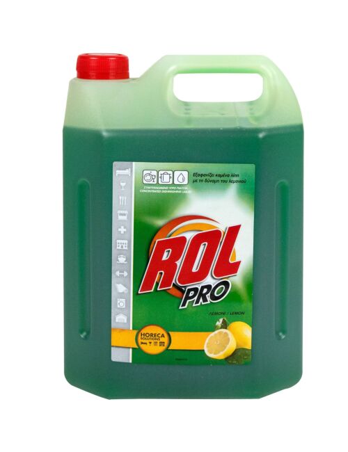 Rol Pro Liquid Dishwashing Detergent with Lemon 4lt (5201321035558)