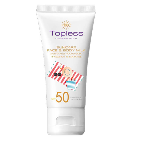 Topless Αντιηλιακή Κρέμα Προσώπου & Σώματος SPF50 30ml 24τ (5213000722284)