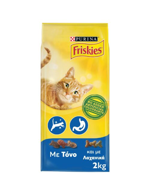 Purina Friskies Adult Dry Food for Adult Cats with Tuna / Vegetables 2kg 6t (7613033279430)