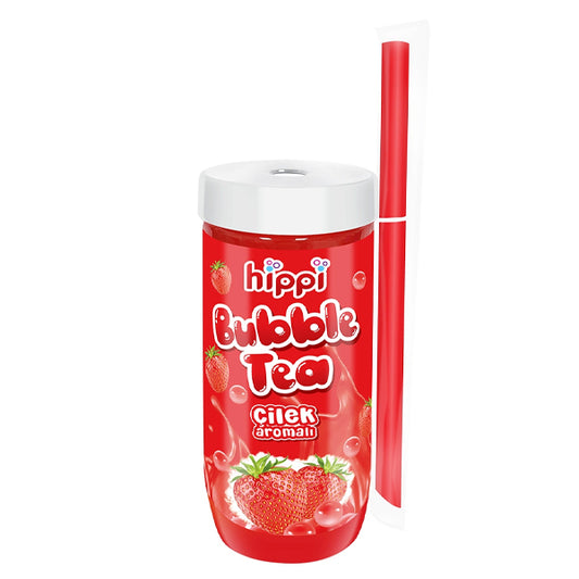 Hippi Bubble Tea Strawberry 350ml 12τ (8683907840409)