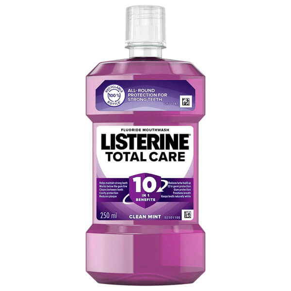 Listerine Total Care Στοματικό Διάλυμα Καθημερινής Προστασίας κατά της Πλάκας και της Κακοσμίας 250ml 6τ (3574660415483)