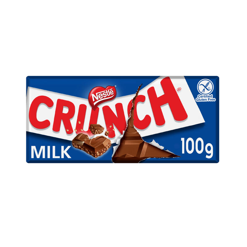 Σοκολάτα Nestle Crunch Γάλακτος 100gr 20τ (8000300264388)