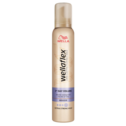 Wella Wellaflex 2-Day Volume Mousse 4 Extra Strong Hold 200ml 6τ (4064666045054)