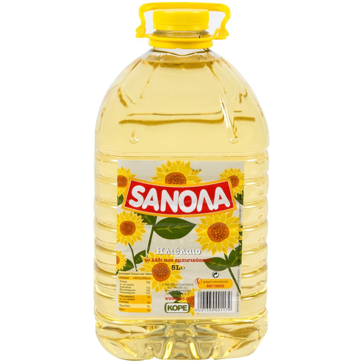 SANOLA sunflower oil 5lt 3t (5201330001179)