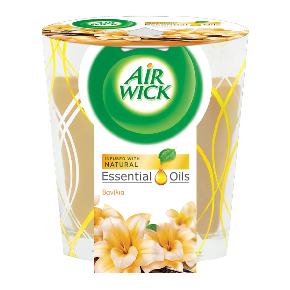 Κερί Αρωματικό Airwick σε Βάζο Vanilla 105gr 6τ (5900627061383)