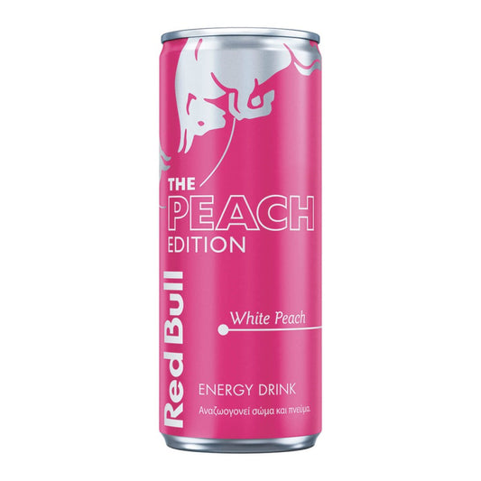 RED BULL ENERGY DRINK WHITE PEACH 250ML (Σ24) (90474934)
