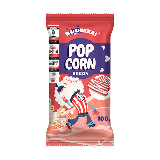 BOOMZA MICROWAVE POP CORN BACON 100ΓΡ (Σ20) (4820196731924)