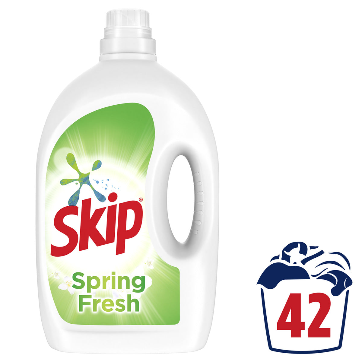 Skip 42 Μεζούρες Υγρό Απορρυπαντικό Ρούχων Spring Fresh 3τ (8710447428788)