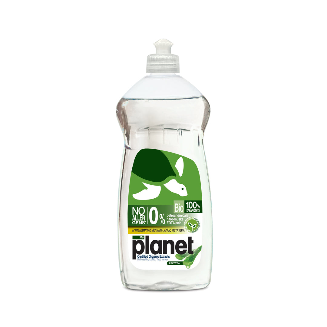 MyPlanet Βιολογικό Υγρό Πιάτων με Άρωμα Αloe Vera 625ml 20τ (5201321003465)