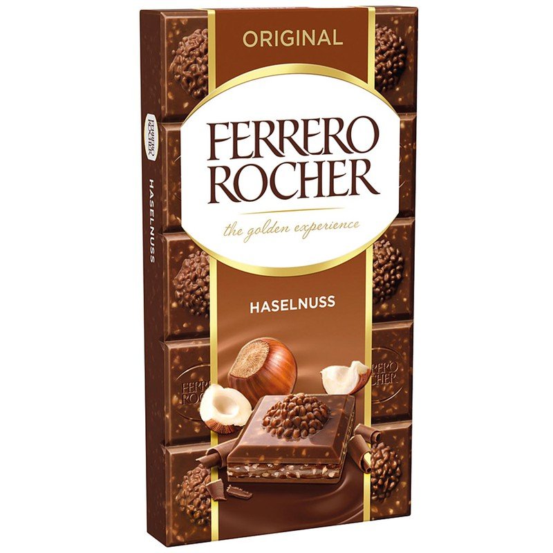 Σοκολάτα Ferrero Rocher Original Γάλακτος Φουντούκια 90gr 8τ (8000500359488)