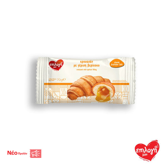 Κρουασάν Επιλογή Μου Με Γέμιση Βερύκοκο 30% 70gr (5207066137229)