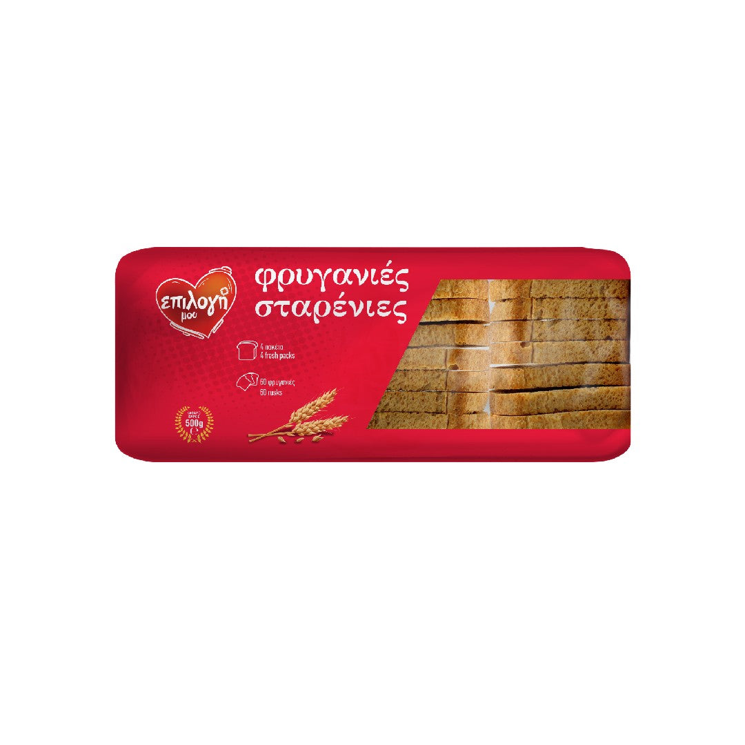 Φρυγανιές Σταρένιες 4*125gr (5207066119362)