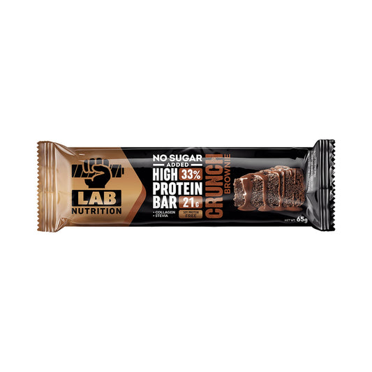 LAB NUTRITION High Protein Crunch Bar 33% Brownie 65gr (3800501538852)