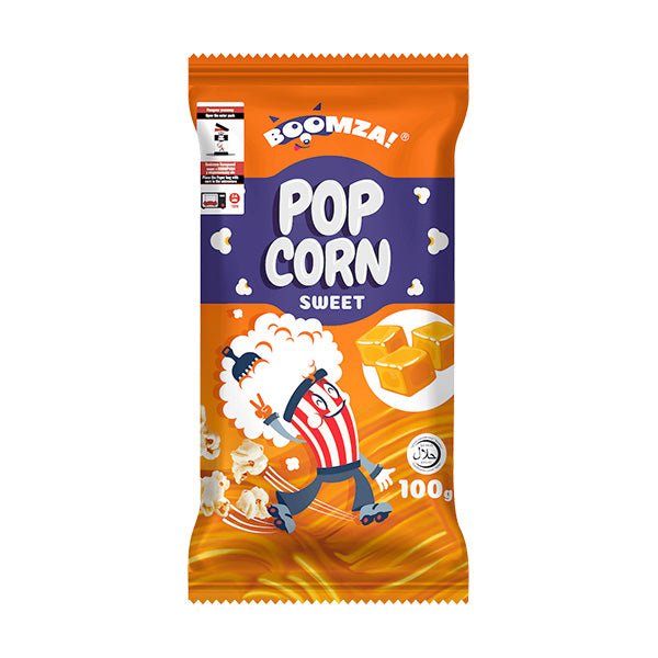 BOOMZA MICROWAVE POP CORN SWEET 100ΓΡ (Σ20) (4820196731917)