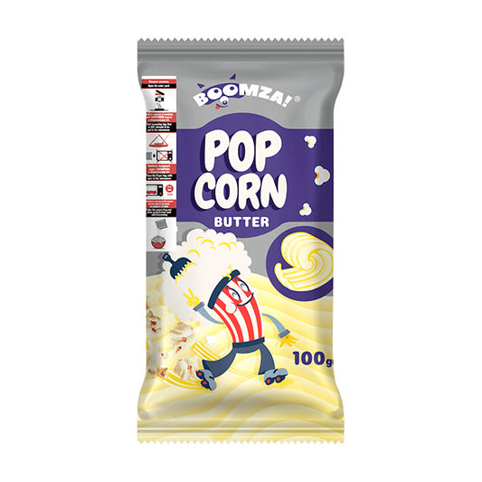 BOOMZA MICROWAVE POP CORN BUTTER 100ΓΡ (Σ20) (4820196732266)