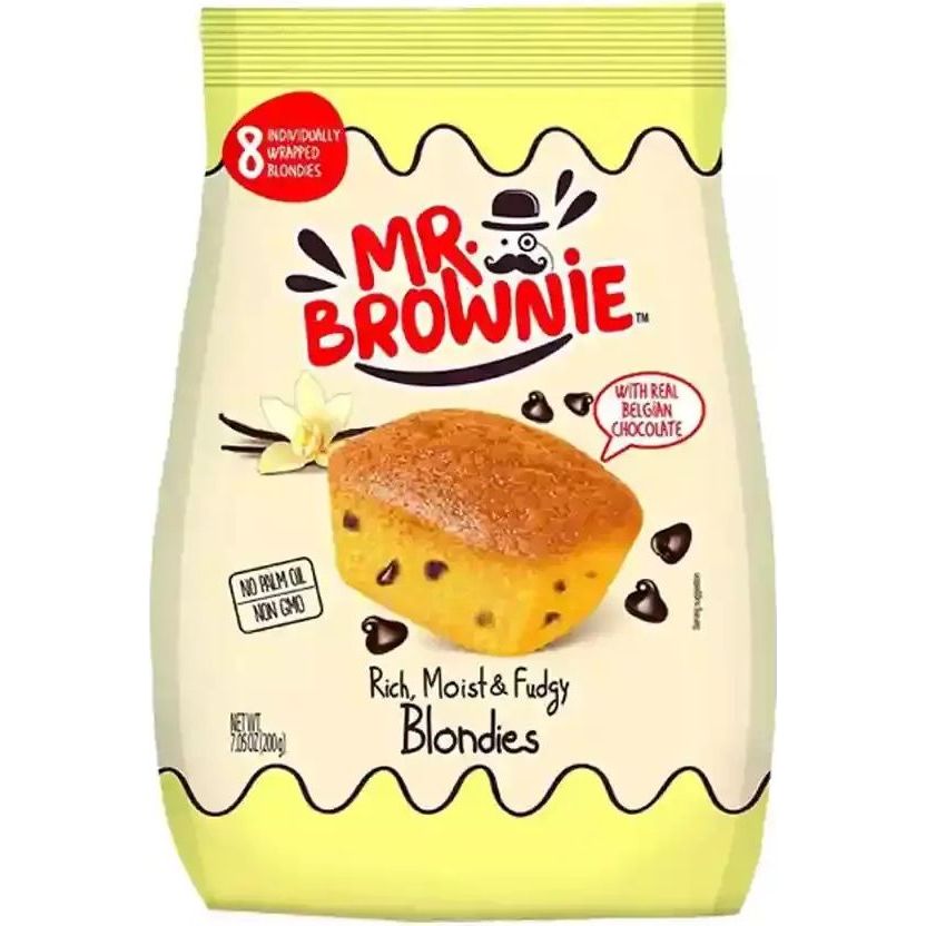 Mr. Brownie Cake Blondies with Belgian Chocolate 200gr (8411037892308)