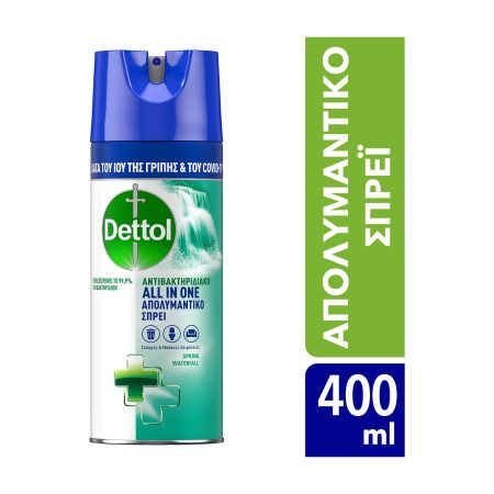 Dettol All In One Spray Spring Waterfall Cleanser 400ml 6t (5208070000035)