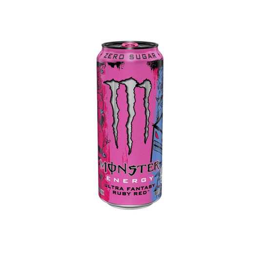 MONSTER ENERGY DRINK 500ml - (FANTASY RUBY RED) (Σ24) (5056784910085)