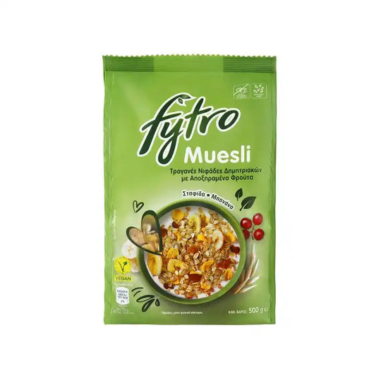 FYTRO MUESLI ΧΩΡΙΣ ΖΑΧΑΡΗ 500ΓΡ 10τ (5201059017444)