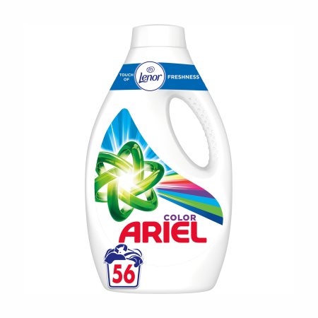 Ariel Υγρό Απορρυπαντικό Ρούχων 56 Μεζούρες Compact Color για Χρωματιστά Ρούχα 4τ (8006540119914)
