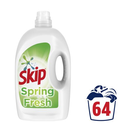 Skip Spring Fresh Υγρό Απορρυπαντικό Ρούχων 64 Μεζούρες 2τ (8710847858741)