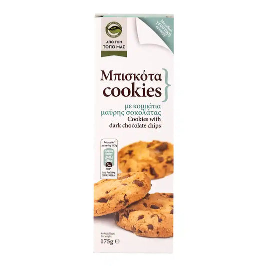ΜΑΣΟΥΤΗΣ COOKIES ΜΑΥΡΗ ΣΟΚΟΛΑΤΑ 175gr. (Σ12) (5203278066265)