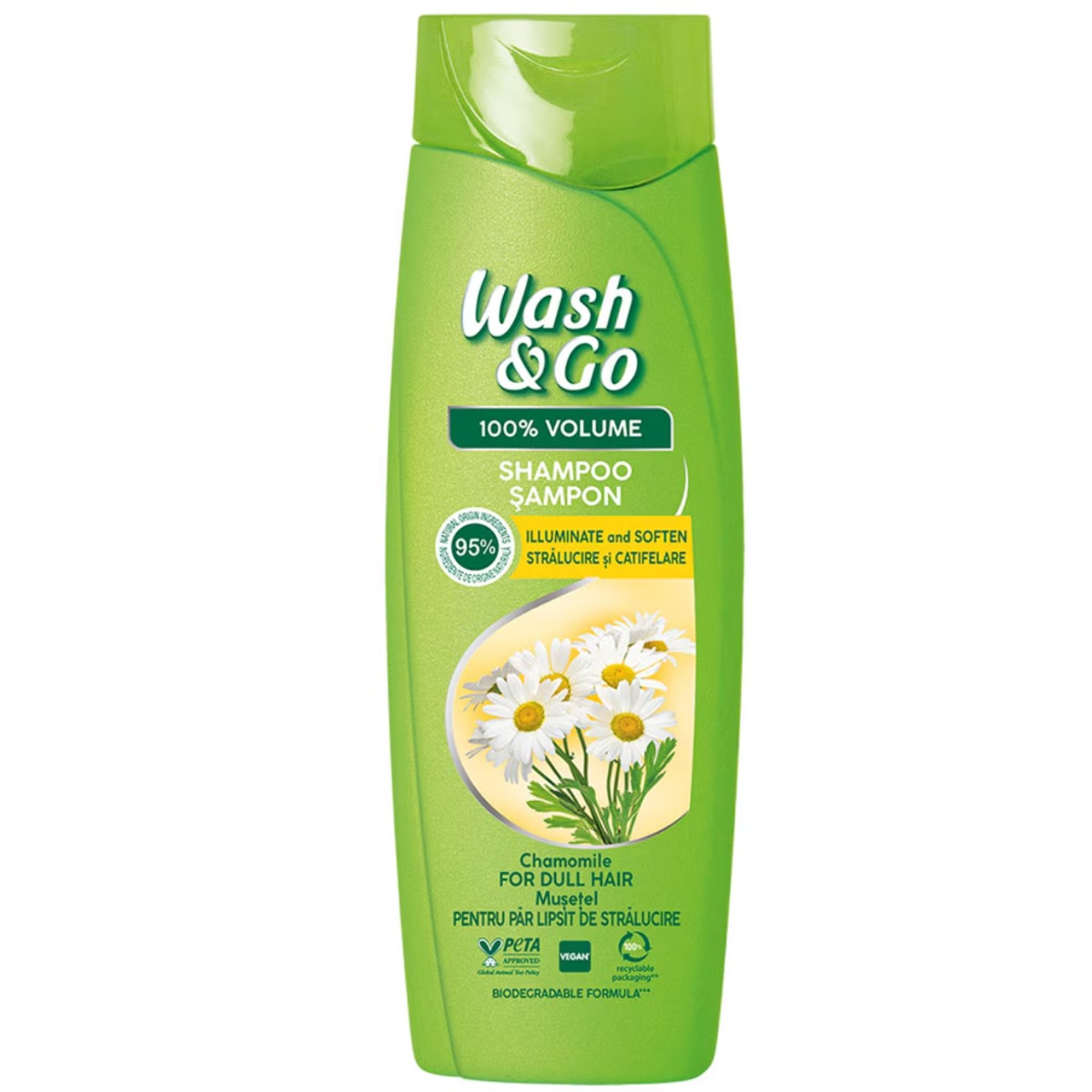 WASH & GO SHAMPOO 360ml - (CHAMOMILE) (Σ6) (8008970056760)