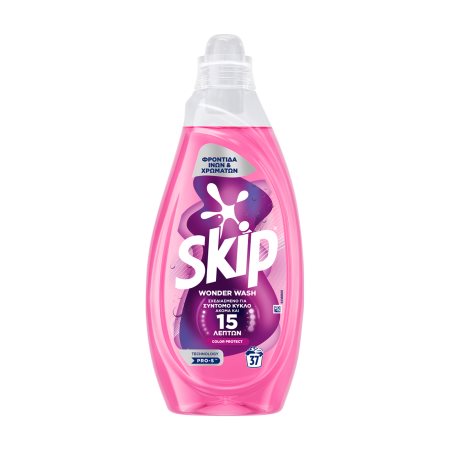 SKIP ΥΓΡΟ ΠΛΗΝΤΥΡΙΟΥ 37 ΜΕΖΟΥΡΕΣ WONDER WASH COLOR PROTECT 4τ (8720181536953)